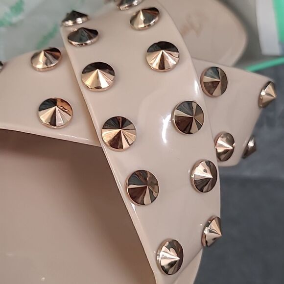 💲6️⃣ Bundled ✔️Studded Cross Strap Slide Sandal sz 7 sz 8.5 - Picture 11 of 11